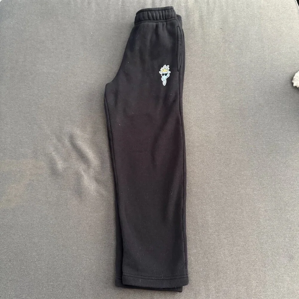 GOAT Loose Kids Sweatpants Black - Picture 4 of 7